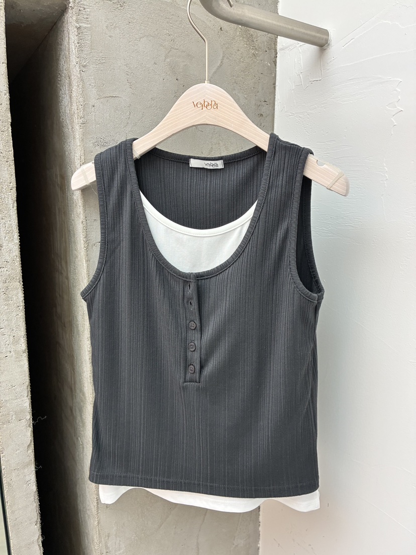 Verbena韓國東大門直郵女士新品26春夏職業熱賣人氣吊帶背心Verbena吊帶/背心圖色3