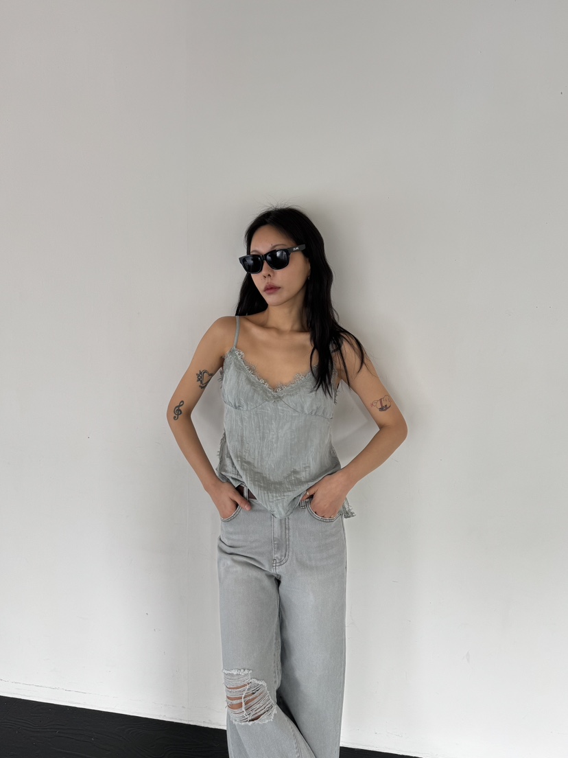 LIMLIMLIM韓國直郵女士新款時尚熱賣26春夏職業休閑吊帶背心LIM LIM LIM吊帶/背心