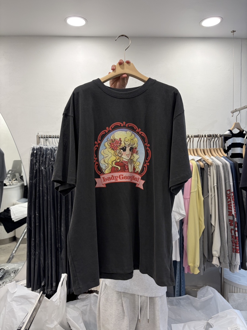 DELICATE韓國直郵實拍女裝新品26春夏人氣職業推薦時尚T恤DELICATET恤圖色3墨色