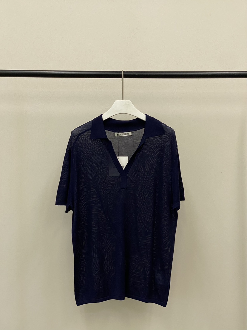 MUCH MORE/JACKPOT韓國直郵女士新品時尚休閑針織衫開衩MUCH MORE/JACKPOT針織衫圖色4深藍色