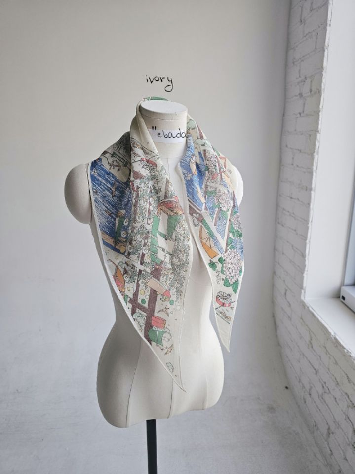 EBADA東大門直郵女裝新款熱賣26春夏推薦休閑人氣圍巾披肩EBADA圍巾/披肩圖色1