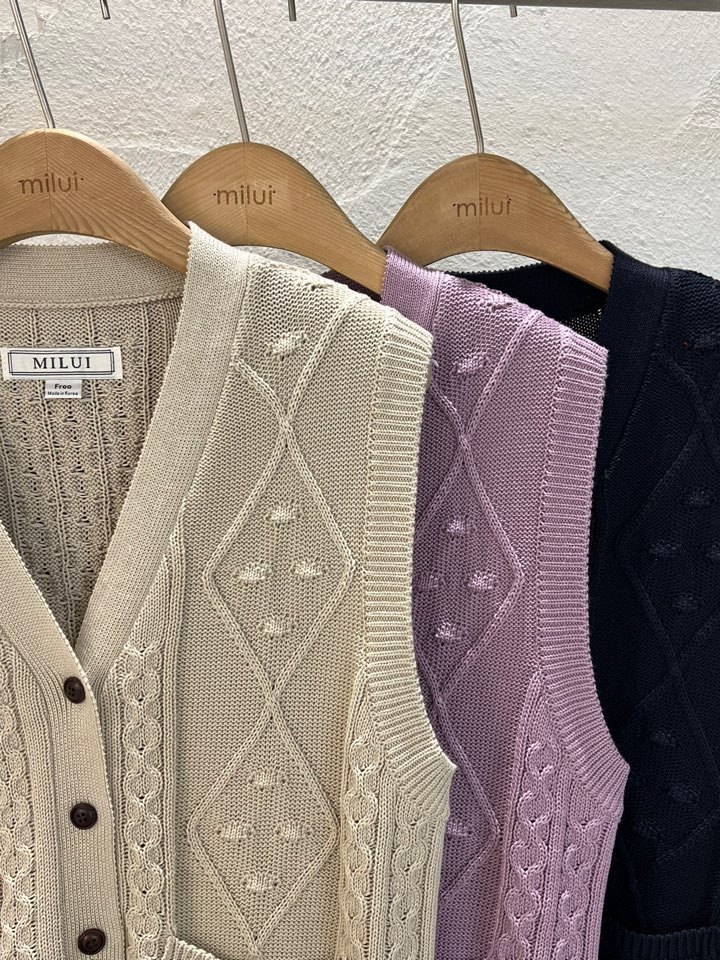 MILUI東大門直郵女士新品推薦熱賣26春夏人氣真品職業馬甲MILUI馬甲