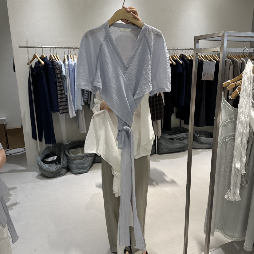 OVU韓國代購女裝新品推薦26春夏人氣時尚職業熱賣襯衫蕾絲衫OVU襯衫/蕾絲衫圖色2