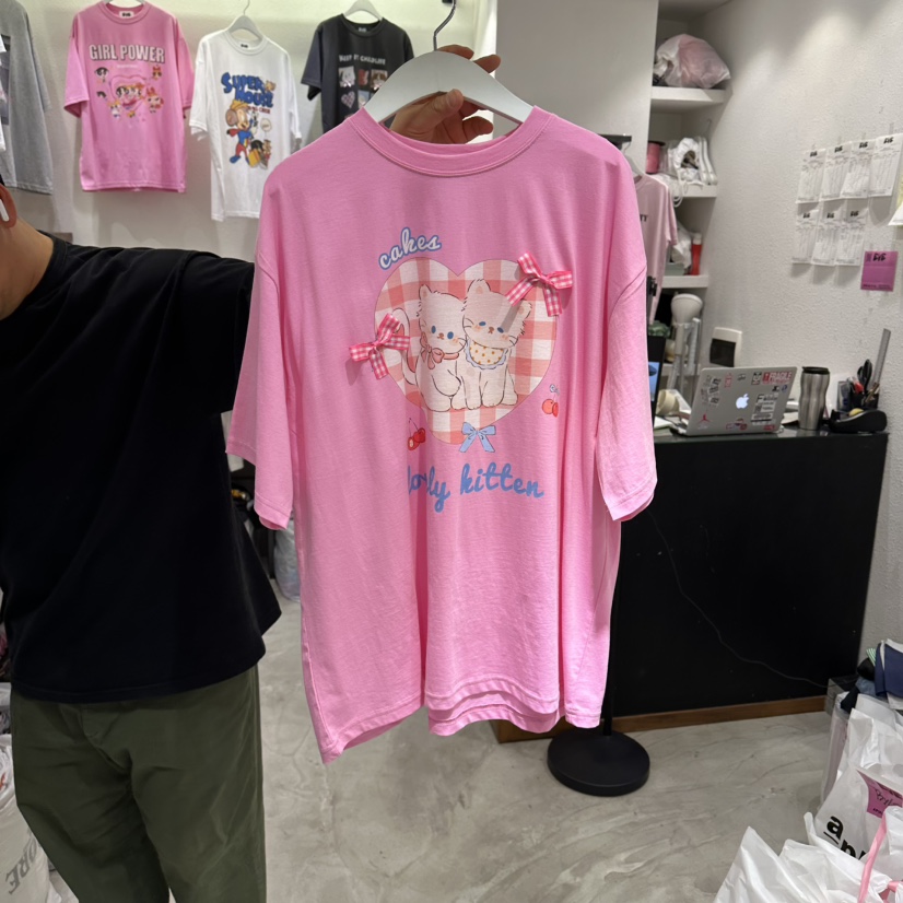 EVE東大門代購女裝新品人氣職業時尚26春夏熱賣休閑T恤格子EVET恤圖色4