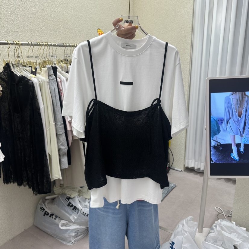 DRAWING韓國代購女士新品時尚職業休閑26春夏熱賣套裝套裝DRAWING套裝圖色2