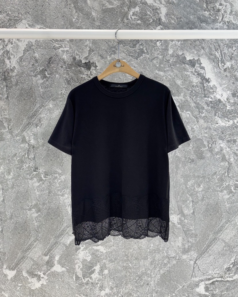 ROOKIE BUD韓國代購女裝新品真品職業推薦26春夏T恤蕾絲雙層ROOKIE BUD-PT恤圖色2