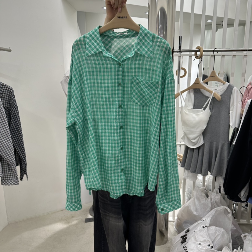 VENEFIT東大門實拍女士新品時尚真品休閑26春夏襯衫蕾絲衫VENEFIT/JENNIE襯衫/蕾絲衫圖色2