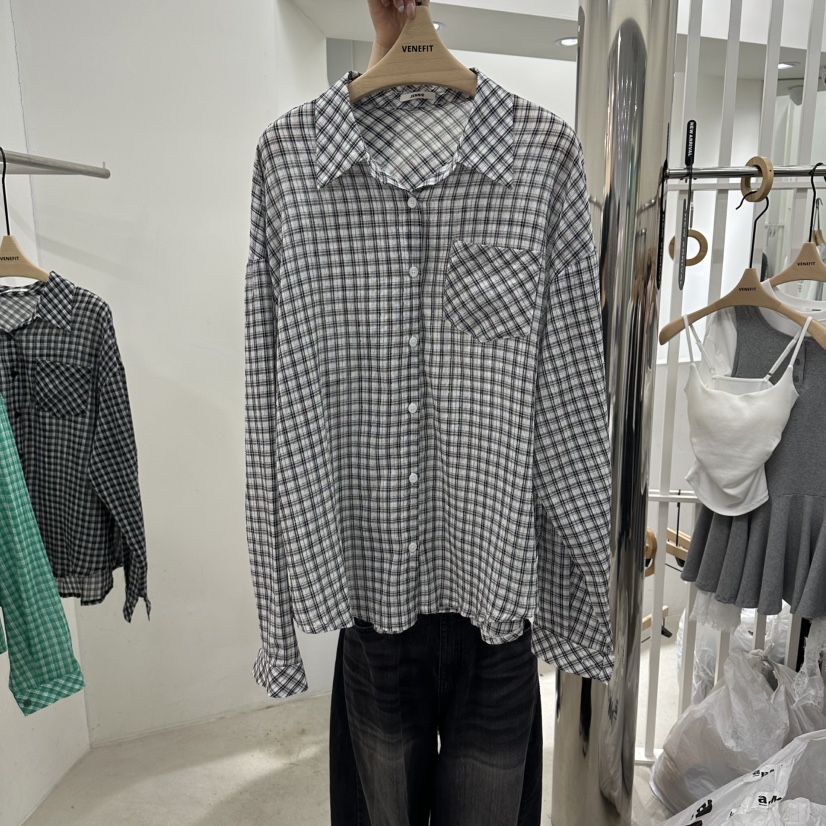 VENEFIT東大門實拍女士新品時尚真品休閑26春夏襯衫蕾絲衫VENEFIT/JENNIE襯衫/蕾絲衫圖色3