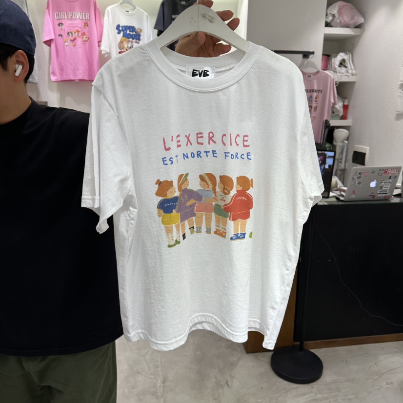 EVE東大門代購女士新款休閑職業26春夏真品熱賣人氣推薦T恤EVET恤圖色1