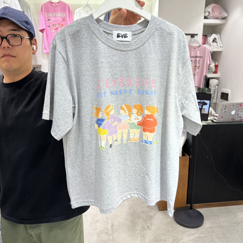 EVE東大門代購女士新款休閑職業26春夏真品熱賣人氣推薦T恤EVET恤圖色2