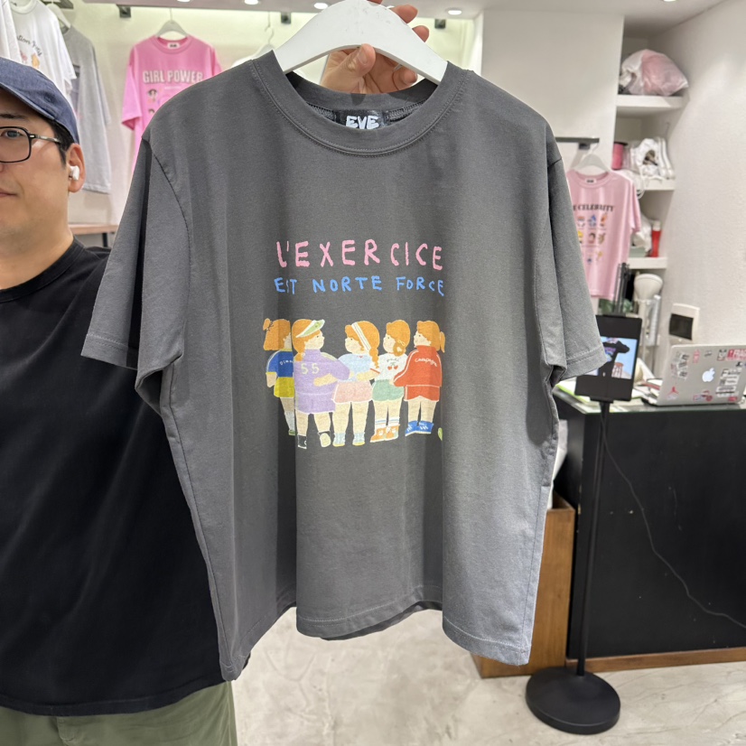 EVE東大門代購女士新款休閑職業26春夏真品熱賣人氣推薦T恤EVET恤圖色3