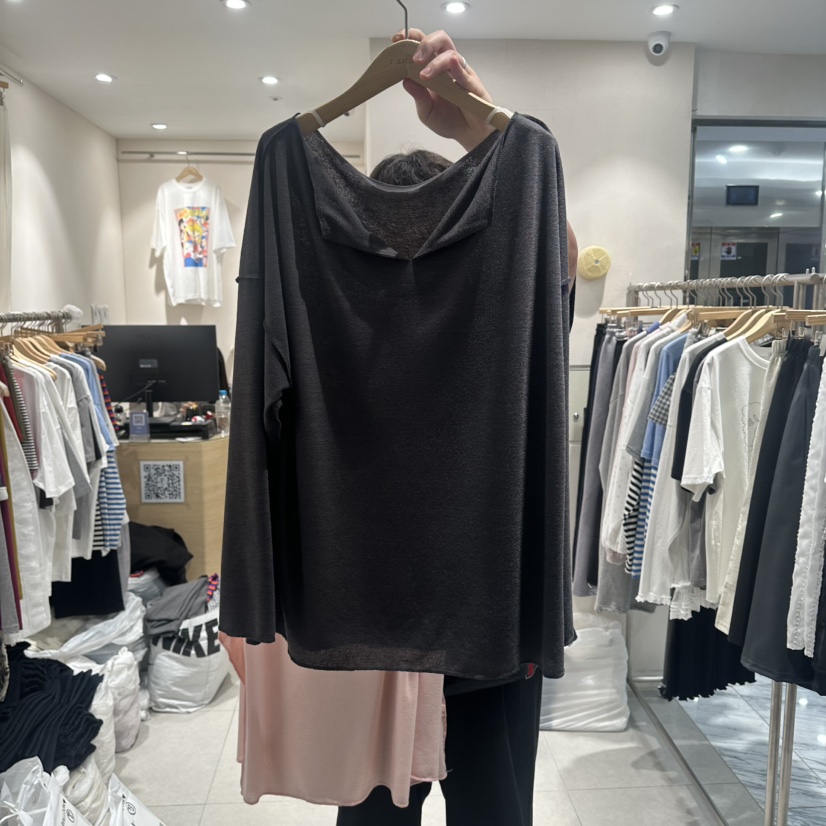 J.BALLOON韓國直郵女士新款休閑熱賣人氣職業長袖T恤亞麻J.BALLOON長袖T恤圖色3