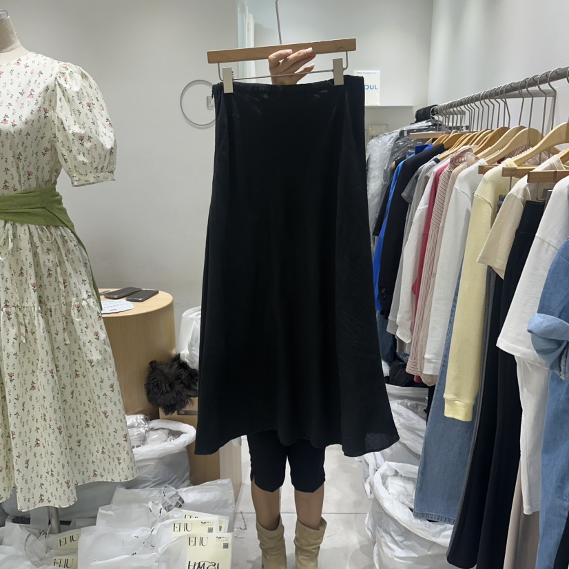 EN.U韓國代購女士新品時尚休閑熱賣26春夏職業推薦人氣長裙EN.U長裙