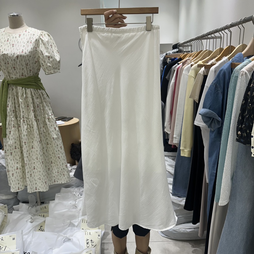 EN.U韓國代購女士新品時尚休閑熱賣26春夏職業推薦人氣長裙EN.U長裙圖色1