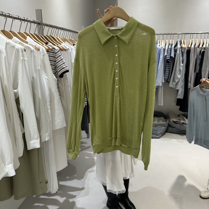 OVU東大門實拍女裝新品職業休閑人氣推薦熱賣26春夏長袖T恤OVU長袖T恤圖色2