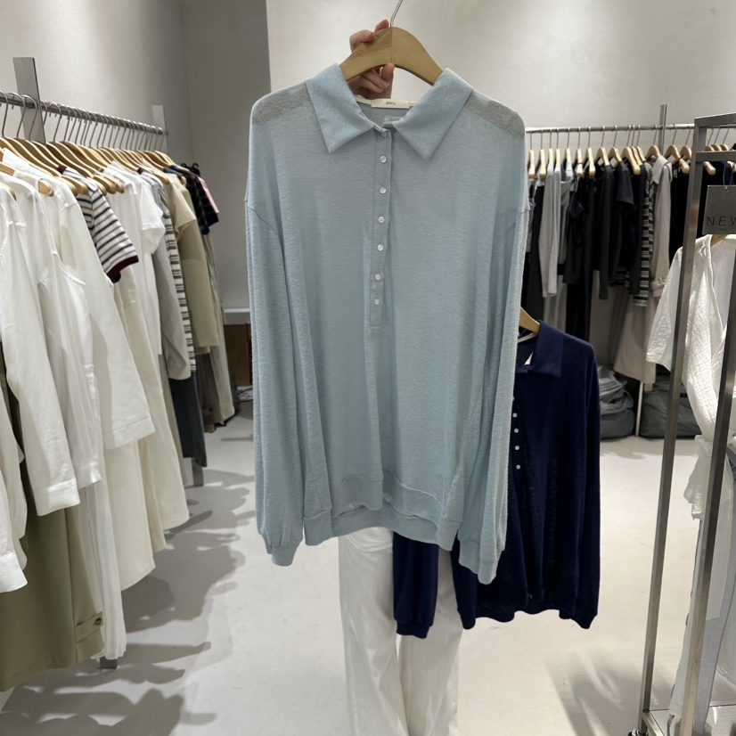 OVU東大門實拍女裝新品職業休閑人氣推薦熱賣26春夏長袖T恤OVU長袖T恤圖色3