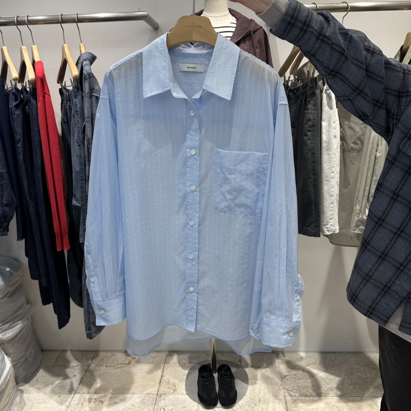 MAJDAN韓國代購女裝新款26春夏人氣熱賣推薦職業襯衫蕾絲衫MAJDAN襯衫/蕾絲衫圖色1