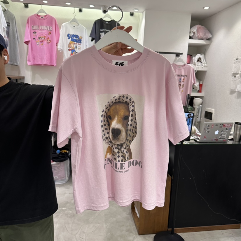 EVE東大門實拍女士新品時尚熱賣休閑人氣職業真品26春夏T恤EVET恤圖色2