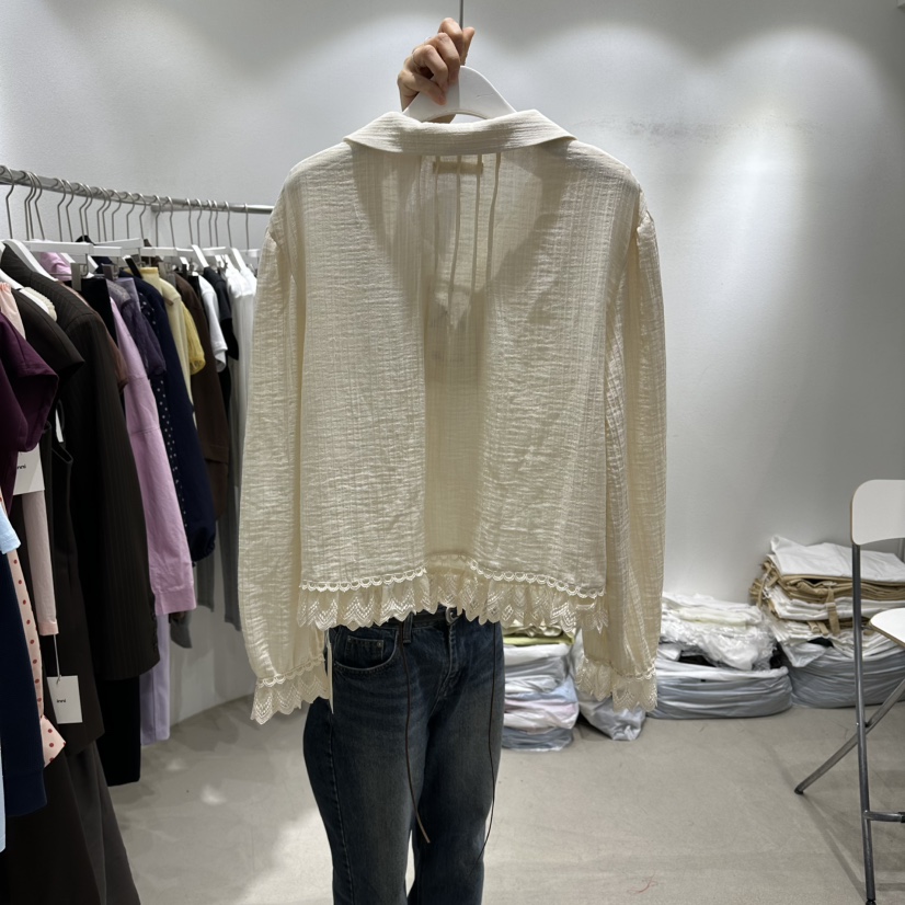 INNI東大門直郵女士新品人氣時尚推薦真品職業襯衫蕾絲衫inni襯衫/蕾絲衫