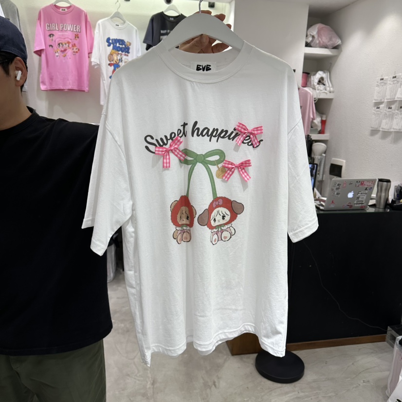 EVE韓國直郵女士新款職業熱賣時尚推薦26春夏真品休閑T恤EVET恤圖色1