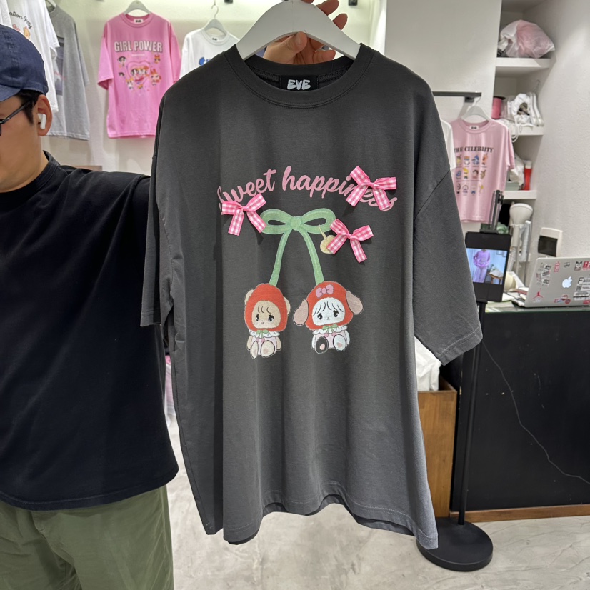 EVE韓國直郵女士新款職業熱賣時尚推薦26春夏真品休閑T恤EVET恤圖色4