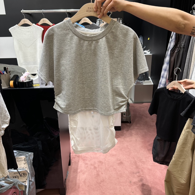 DAILY MOMENT東大門直郵女裝新品時尚熱賣職業人氣真品T恤DAILY MOMENTT恤圖色2