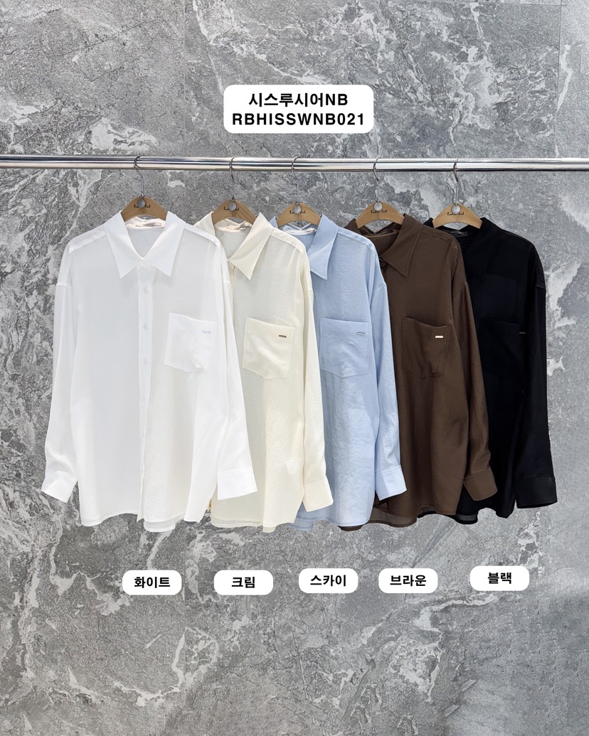 ROOKIE BUD韓國直郵女士新品職業時尚26春夏襯衫蕾絲衫透明ROOKIE BUD-P襯衫/蕾絲衫