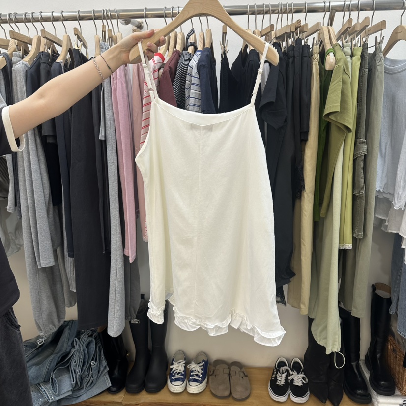 DELIGHT-L韓國直郵實拍女裝新品熱賣26春夏連衣裙荷葉邊DELIGHT-L連衣裙