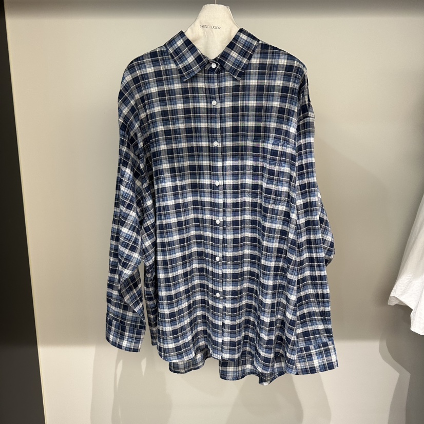 FRENCH DOOR韓國直郵女裝新品26春夏熱賣襯衫蕾絲衫格子FRENCH DOOR襯衫/蕾絲衫圖色2