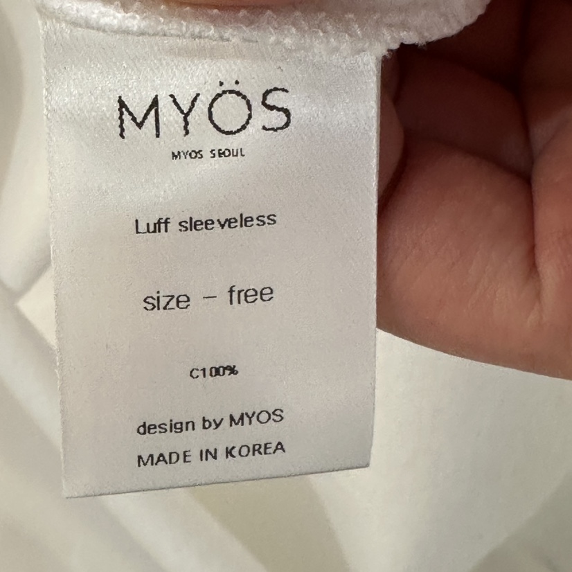 MYOS韓國東大門直郵女裝新款推薦26春夏吊帶背心不含內搭MYOS吊帶/背心