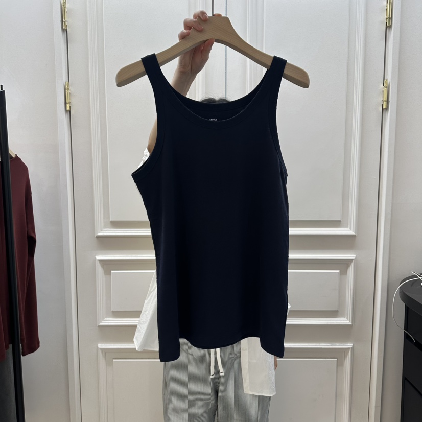 MYOS韓國東大門直郵女裝新款推薦26春夏吊帶背心不含內搭MYOS吊帶/背心圖色3藏藍色