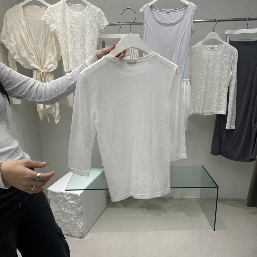 NEUTER韓國代購女士新品熱賣26春夏職業時尚人氣推薦T恤透明NEUTERT恤