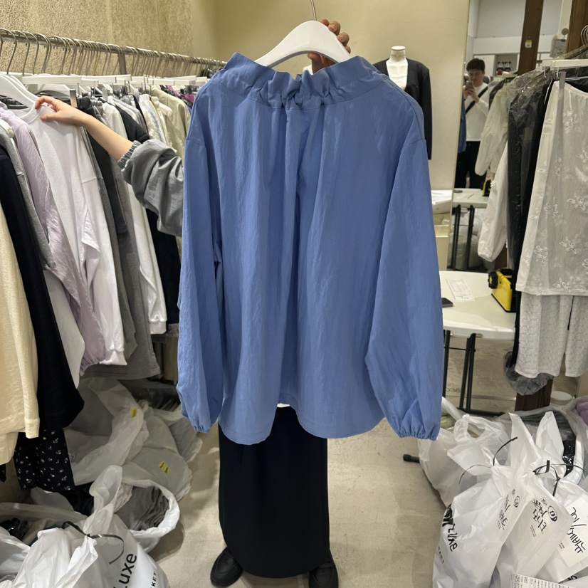 REFLAT韓國東大門直郵女裝新品熱賣26春夏休閑襯衫蕾絲衫REFLAT襯衫/蕾絲衫