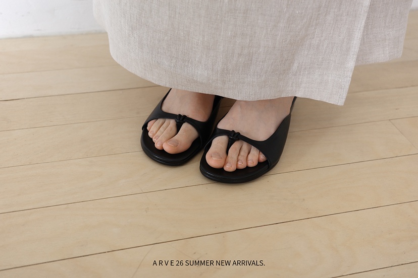 ARVE韓國直郵實拍女裝新品時尚熱賣職業人氣26春夏涼鞋拖鞋ARVE涼鞋/拖鞋