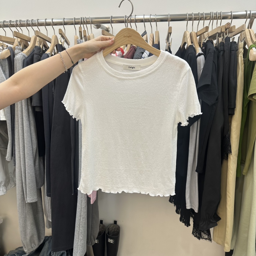 DELIGHT-L韓國東大門代購女士新款人氣時尚職業26春夏T恤DELIGHT-LT恤圖色2