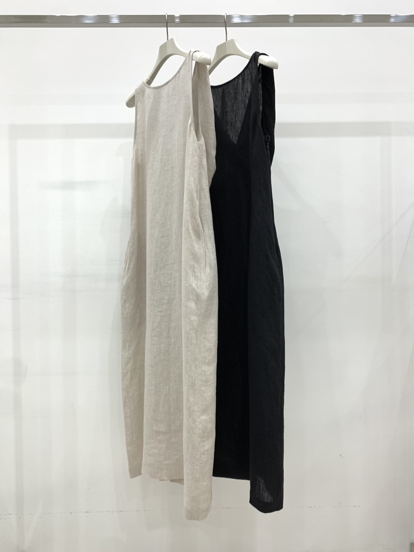 ARVE韓國直郵實拍女士新款休閑時尚職業人氣26春夏連衣裙亞麻ARVE連衣裙