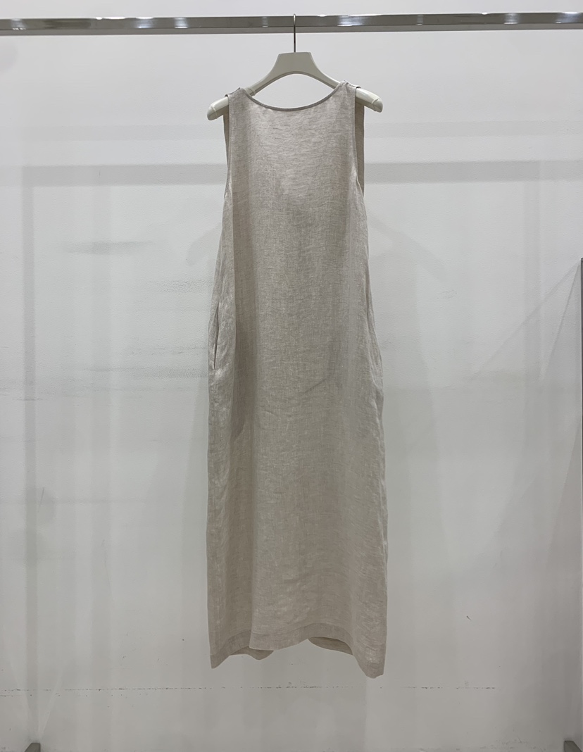 ARVE韓國直郵實拍女士新款休閑時尚職業人氣26春夏連衣裙亞麻ARVE連衣裙圖色1