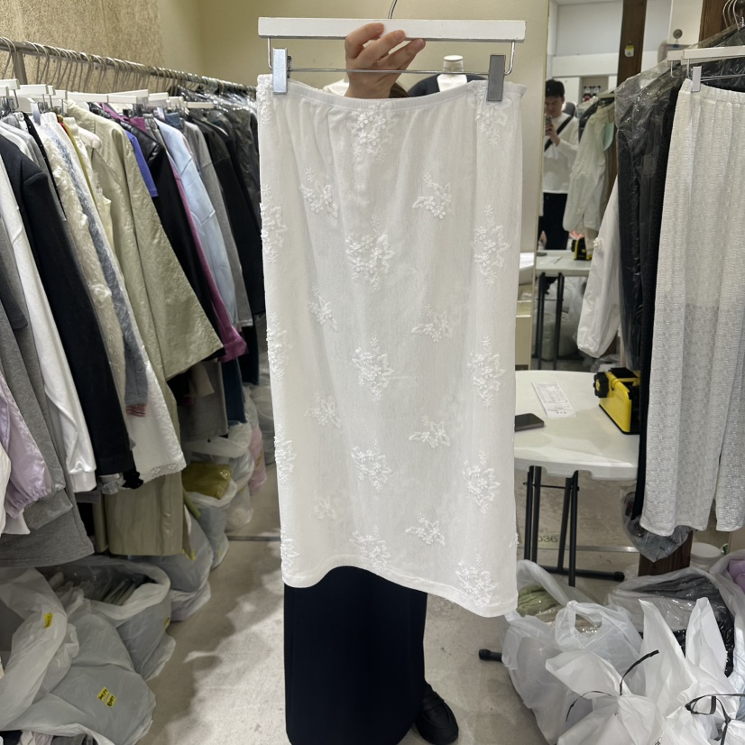 REFLAT韓國直郵女裝新款推薦時尚人氣休閑半身裙中短裙花朵REFLAT半身裙/中短裙