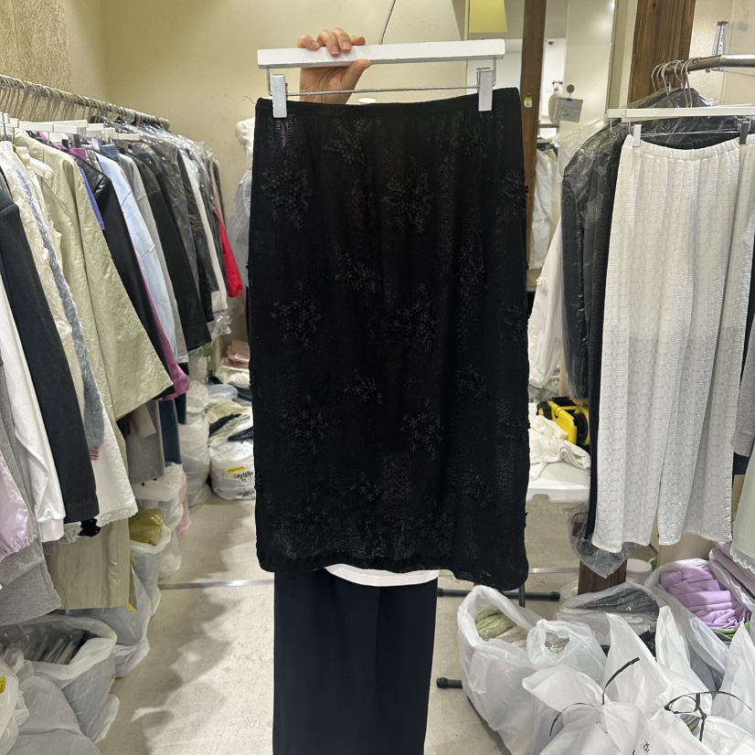 REFLAT韓國直郵女裝新款推薦時尚人氣休閑半身裙中短裙花朵REFLAT半身裙/中短裙圖色2