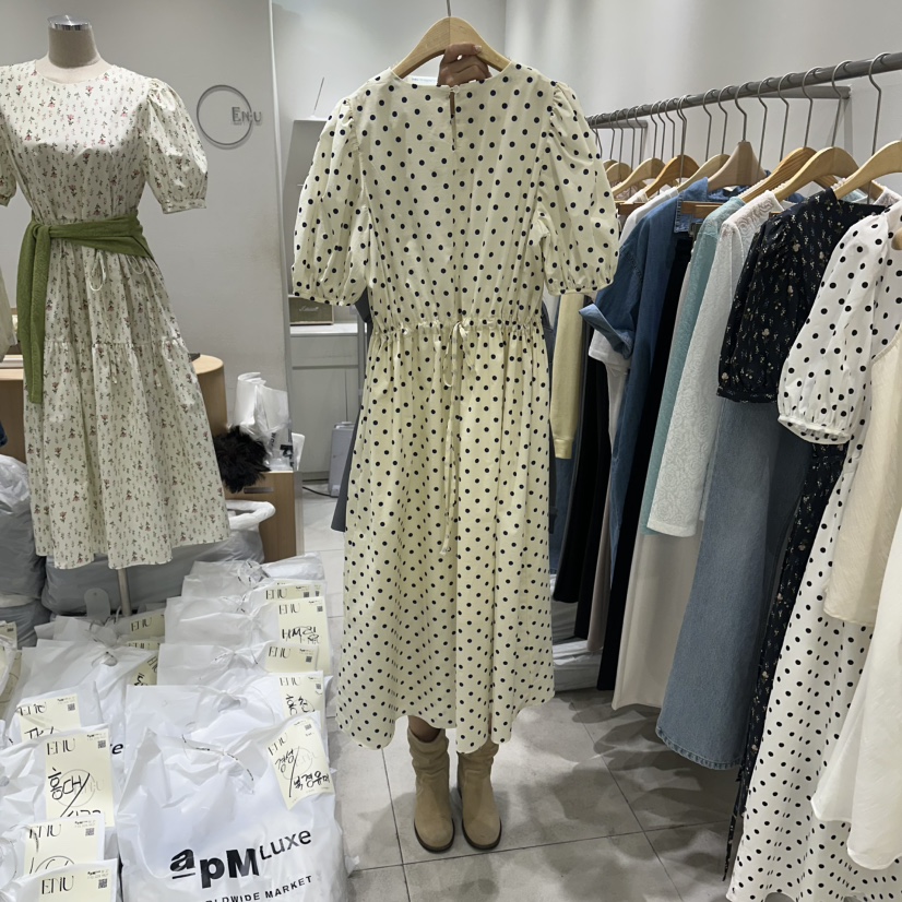 EN.U韓國東大門代購女士新品熱賣休閑26春夏職業人氣連衣裙EN.U連衣裙