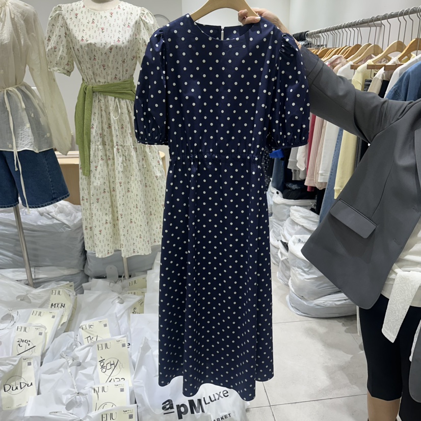 EN.U韓國東大門代購女士新品熱賣休閑26春夏職業人氣連衣裙EN.U連衣裙圖色2