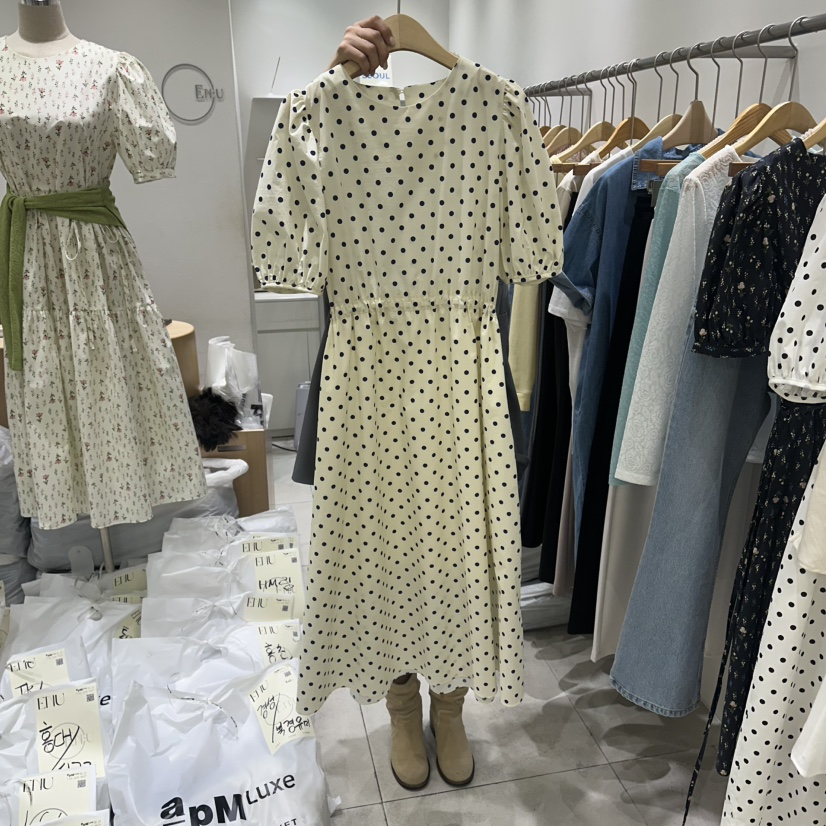 EN.U韓國東大門代購女士新品熱賣休閑26春夏職業人氣連衣裙EN.U連衣裙圖色3