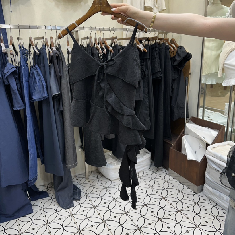 BAMBOLINA韓國代購女士新品時尚26春夏人氣休閑職業吊帶背心BAMBOLINA吊帶/背心圖色2