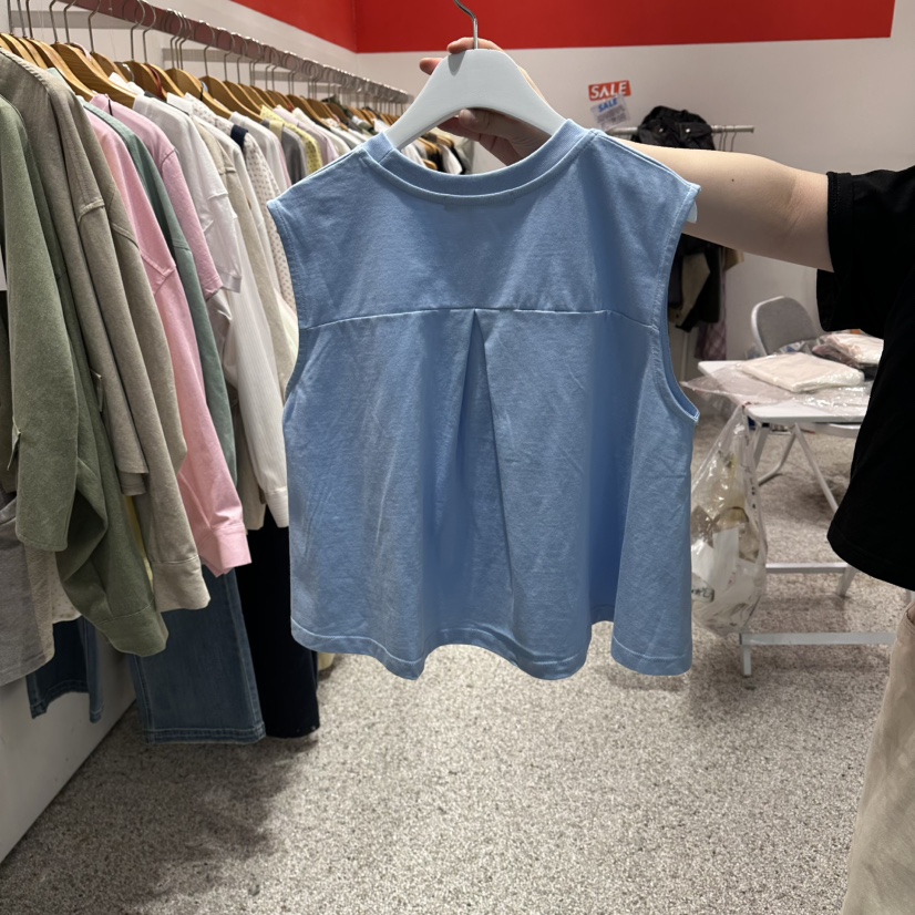 ATPZ韓國東大門代購女裝新款休閑職業熱賣26春夏馬甲喇叭形ATTENTION PLEAES馬甲