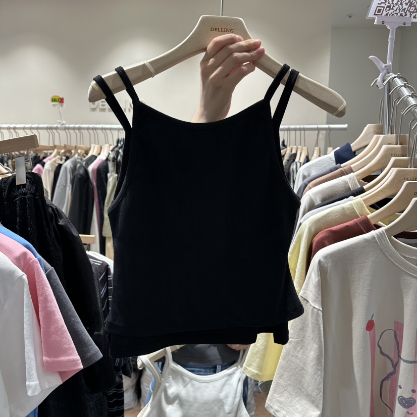 DELLING韓國東大門代購女士新款熱賣休閑26春夏人氣吊帶背心DELLING吊帶/背心圖色4