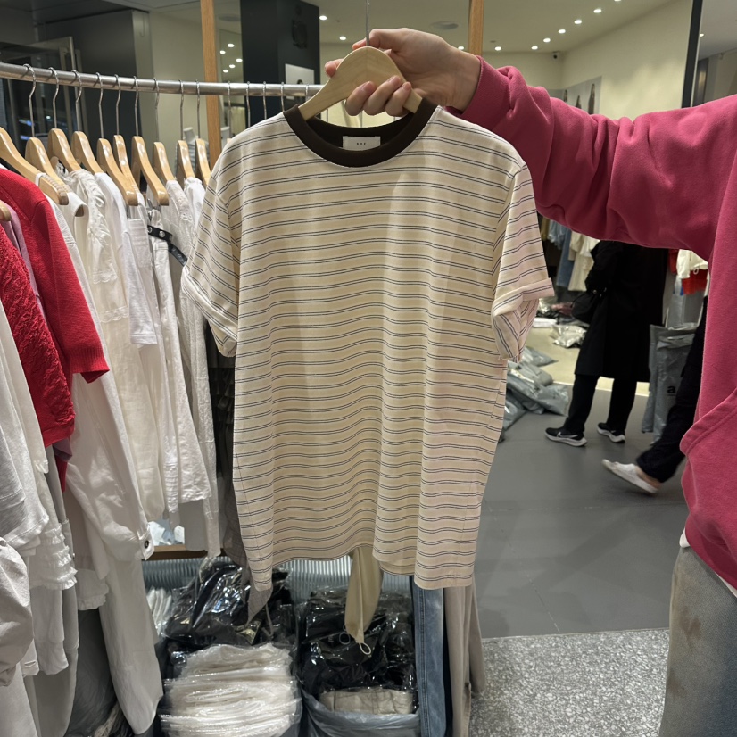 SOF韓國直郵實拍女士新品26春夏熱賣休閑職業推薦人氣T恤SOFT恤圖色1