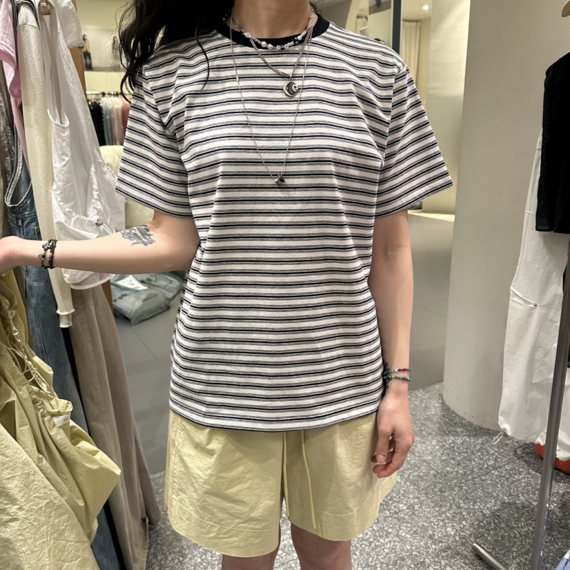 SOF韓國直郵實拍女士新品26春夏熱賣休閑職業推薦人氣T恤SOFT恤圖色2