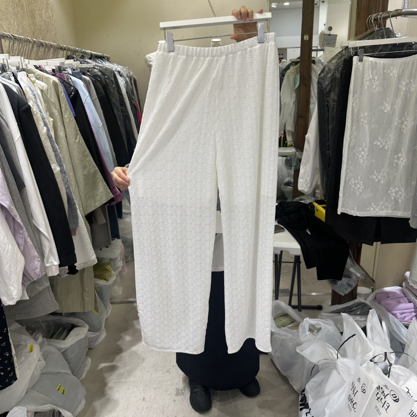 REFLAT韓國東大門直郵女士新品職業時尚26春夏休閑褲蕾絲REFLAT休閑褲