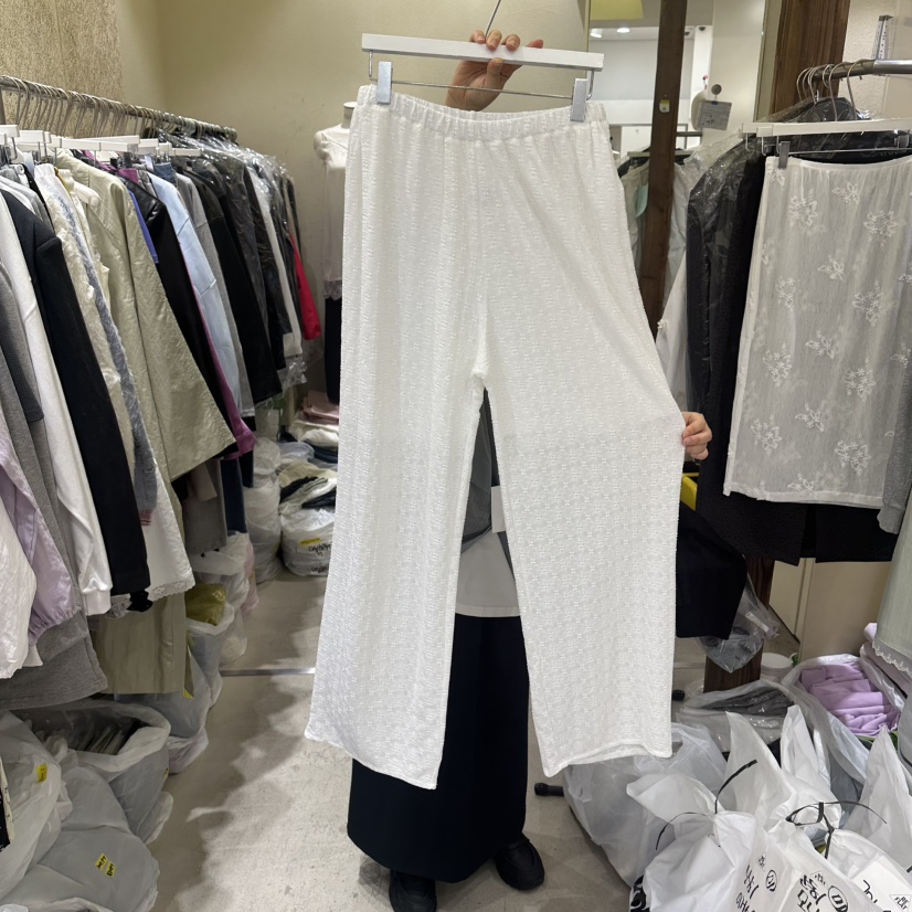 REFLAT韓國東大門直郵女士新品職業時尚26春夏休閑褲蕾絲REFLAT休閑褲圖色1