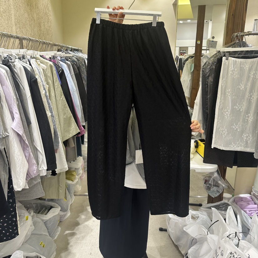 REFLAT韓國東大門直郵女士新品職業時尚26春夏休閑褲蕾絲REFLAT休閑褲圖色2